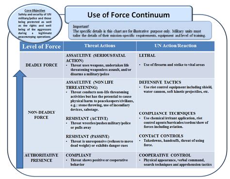 Use Of Force Model Chart