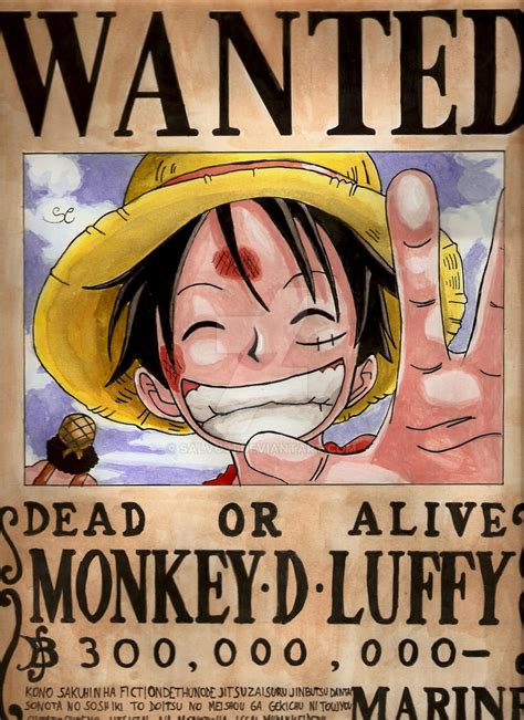 WANTED Monkey D Luffy By Salvo On DeviantArt