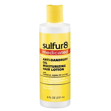Sulfur8 Medicated Anti Dandruff Oil Moisturizing Hair Lotion 8 Oz