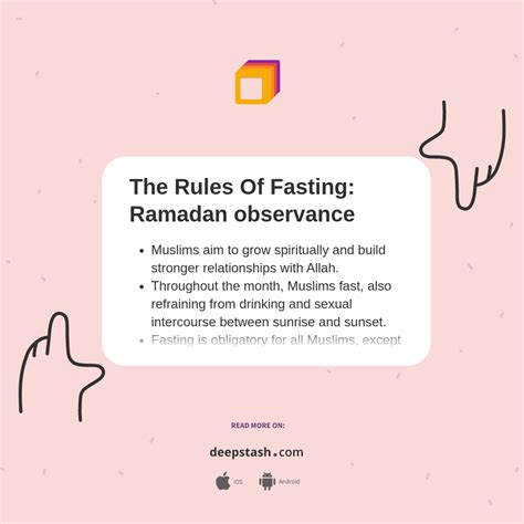 the rules of fasting ramadan observance deepstash