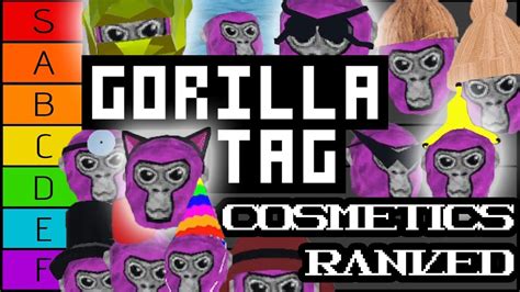 gorilla tag s cosmetics ranked youtube