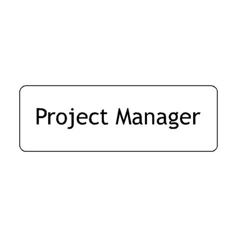 Project Manager Door Sign Pvc Safety Signs