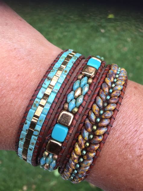 Super Duo Tri Wrap Bracelet By Martha Great Macrame And Beading Boards