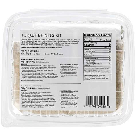 Pattys Herbs Turkey Brine Kit Shop Herbs At H E B