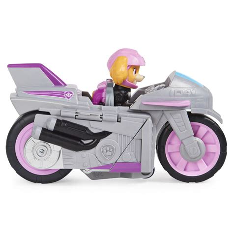Paw Patrol Moto Pups Skyes Deluxe Pull Back Motorcycle Vehicle With