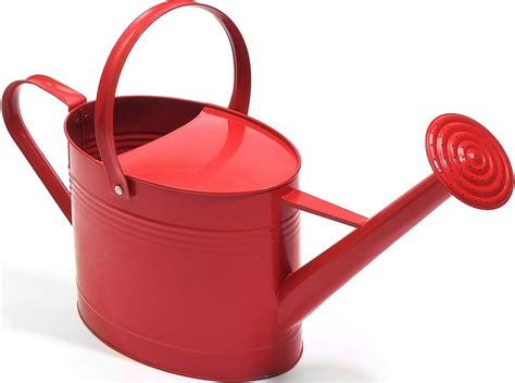 ashman red watering can for outdoor and indoor plant watering use with 3 75 litre