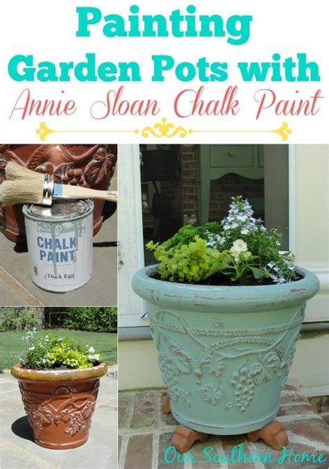 Paint fumes can be noxious and should never be inhaled. Painting Garden Pots with Annie Sloan Chalk Paint - Our ...