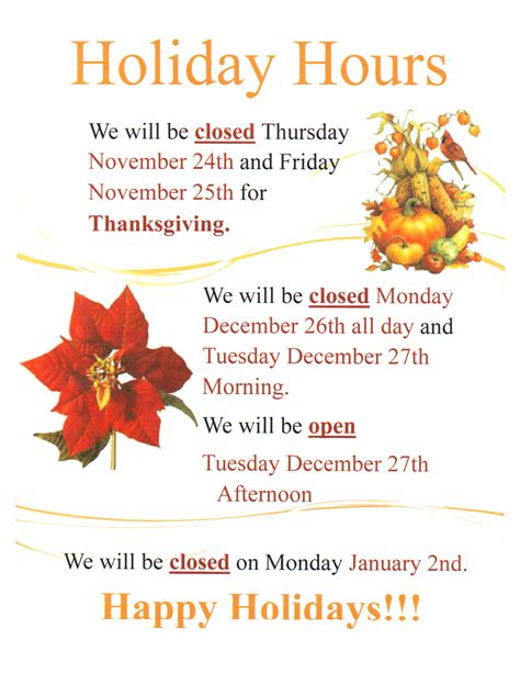 Holidayhours Marion City Library