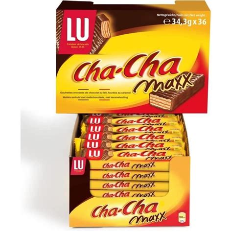 Cha Cha Gaufrettes Caramel And Chocolat Au Lait Format X Présentoir