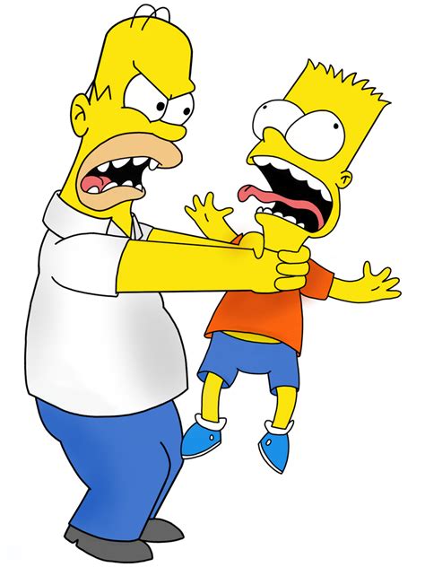 Toon June Eight Homer And Bart Simpsons By Tuneslooney On