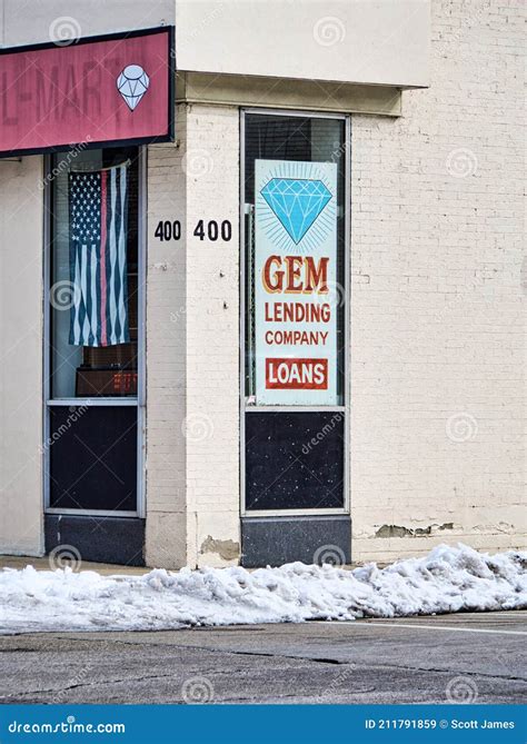 Gem Lending Company A Pawn Shop In Portsmouth Ohio Editorial Stock Image Image Of Jewelry