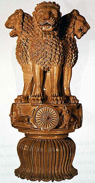 Lion Capital Ashokan Pillar At Sarnath Tibetan Buddhist Encyclopedia