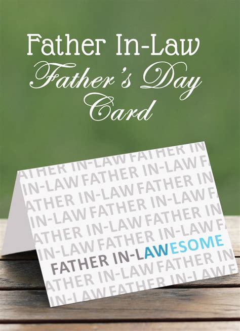 Happy father's day! dad, you are my best friend. Father In-Law Card - Somewhat Simple