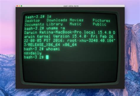Get A Fun Vintage Terminal For Mac With Cool Retro Term