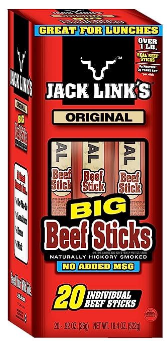 jack link s beef sticks original 0 92 ounce 20 count grocery and gourmet food