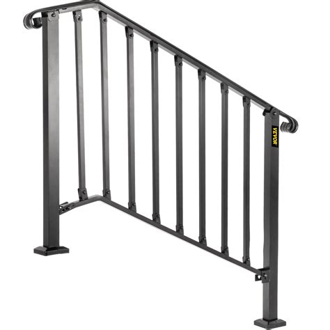 Vevor Handrails For Outdoor Steps Fit 3 Or 4 Steps Outdoor Stair