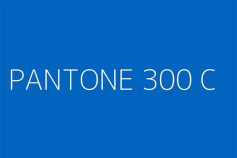 Pantone 300 C Color Hex Code