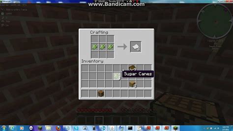 Place the ingredients into the crafting box using the pattern shown below: how to craft bookshelves in minecraft - YouTube