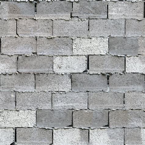 Grey Brick Wall Cinder Block Seamless Texture Stock Image Image Of