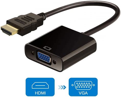 Hdmi To Vga Adapter Connectorgold Plated Hdmi To Vga Adapter Male To