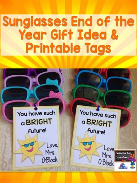We compiled a list of gifts for preschool teachers, that will help you choose just. End of the Year Student Gifts & Gift Tags - Lessons for ...