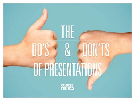 The Dos And Dont Of Presentations Presentation Stuff To Do