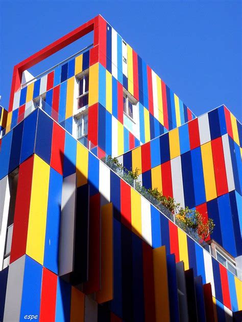 Colour Architecture Colorful Buildings Triadic Color
