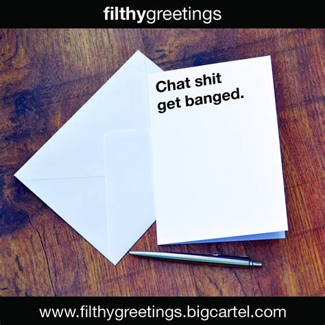 Filthy Greetings On Twitter Click Here To Order A Personalised