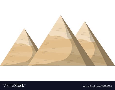 Egyptian Pyramids Symbol Royalty Free Vector Image
