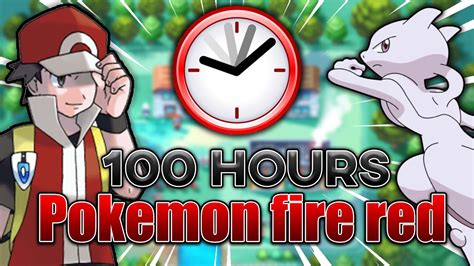 I Played Pokemon Fire Red For 100 Hours Heres What Happened Youtube