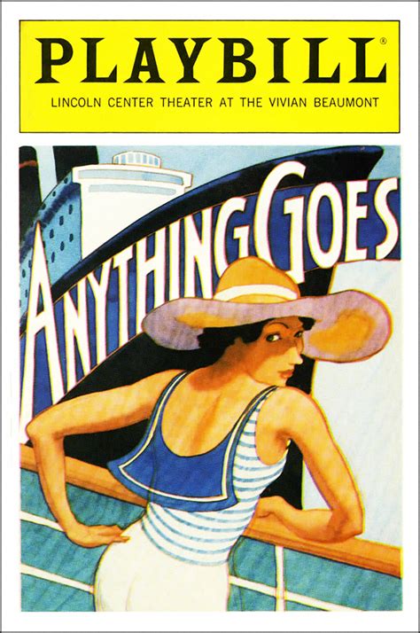 Anything Goes Broadway Vivian Beaumont Theater 1987 Playbill