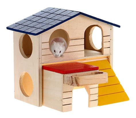 Casa De Madera Centro De Entretencion Para Hamster Pethome 9990 En