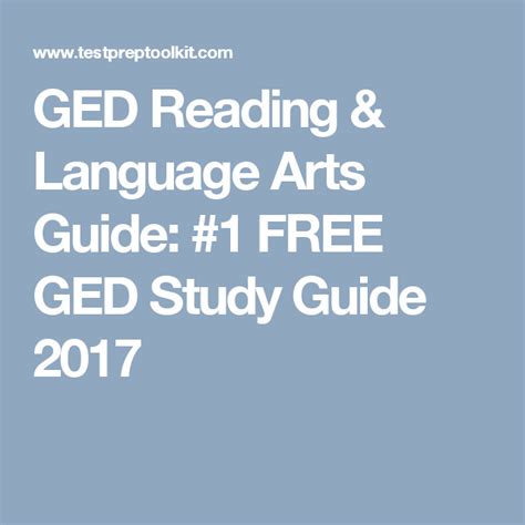 Ged Reading And Language Arts Guide 1 Free Ged Study Guide 2019 Ged