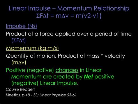 Ppt Linear Impulse Momentum Relationship F T M V Mv2 V1