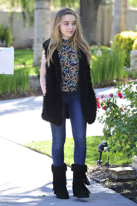 Sabrina Carpenter Casual Style Out In Burbank October 2015