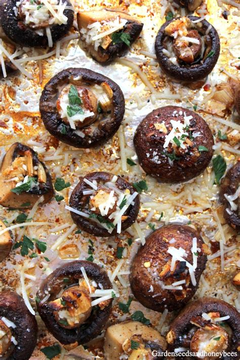 Oven Roasted Mushrooms - Garden Seeds and Honey Bees