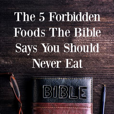 5 Foods The Bible Says You Should Never Eat Barton Publishing Blog