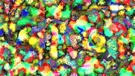 Wallpaper Abstract Lsd Bright Trippy Color Flower