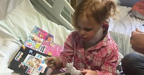 Horrific Moment Girl Four Suffers Serious Burns And Is Scarred For Life After Firework