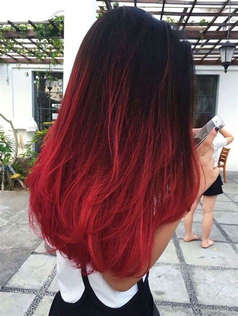 12 Spectacular Black And Red Ombre Hairstyles