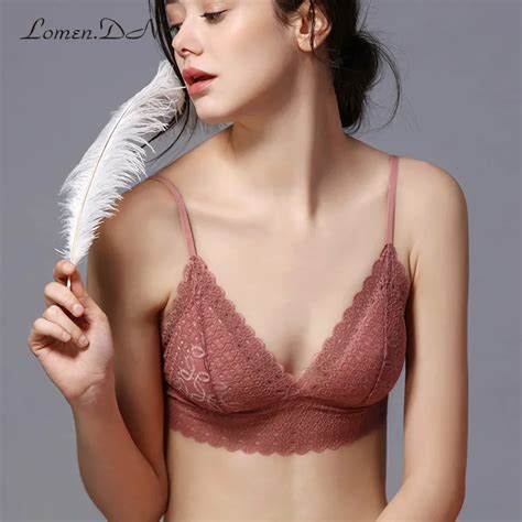 Ladies Lace Bralette Sexy Lingerie Intimate 34 Cups Crop Top Soft Bras Translucent Women Hot