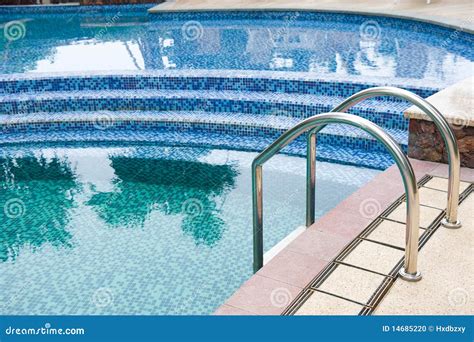 Pool With Stair Stock Photo Image Of Chlorine Natatorium 14685220