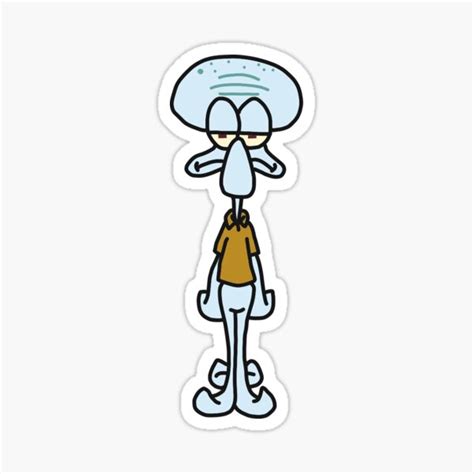 Squidward Stickerand More Sticker For Sale By Rymb Redbubble
