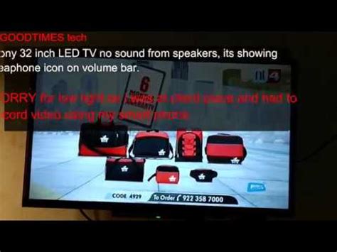 Select your tv type to perform a power reset. SONY 32 inch LED TV NO Sound from speakers, showing ...