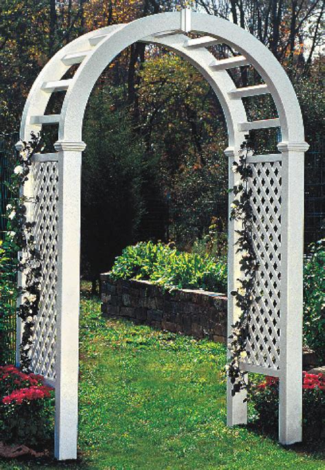 Pvc Arbors And Pvc Trellises Perfect Accents For Patios And Gardens
