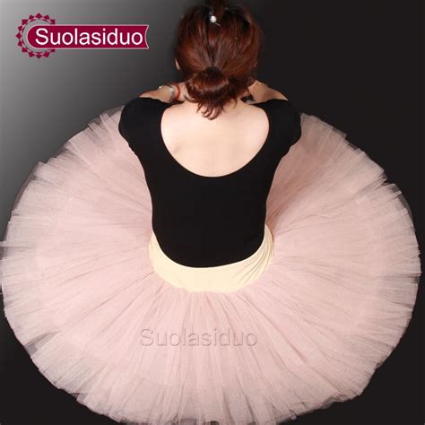 Adult Pink Professional Ballet Tutu Skirt Women Dance Yarn Dress Girls