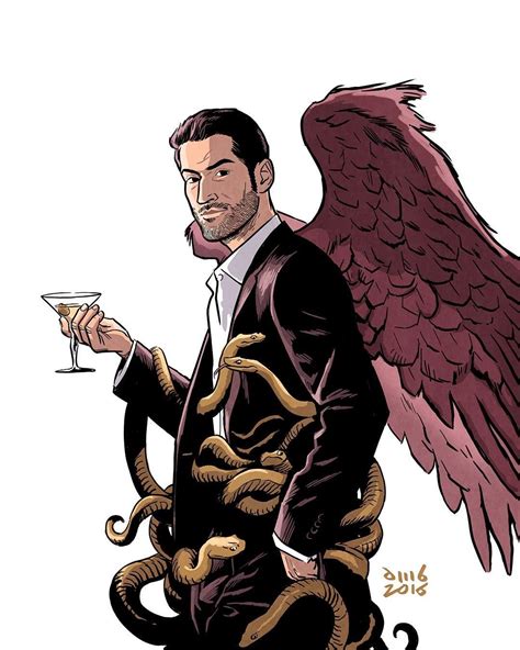 Tvs Lucifer Is Quite Funny My Illustration Is Based On Lucifer