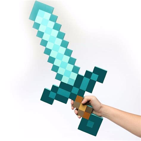 Minecraft Foam Diamond Sword Espada De Diamante - $ 799.00 en Mercado Libre