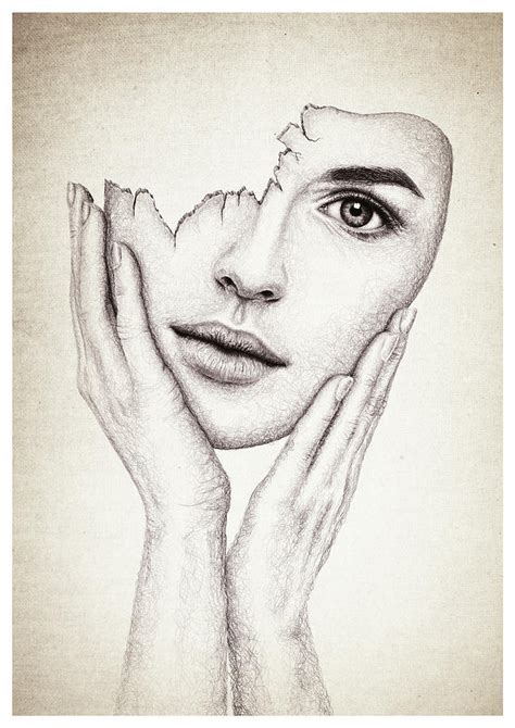 You will be able to improve your drawing skills while having a lot of fun. Broken Mask Drawing by Francesca Sullivan