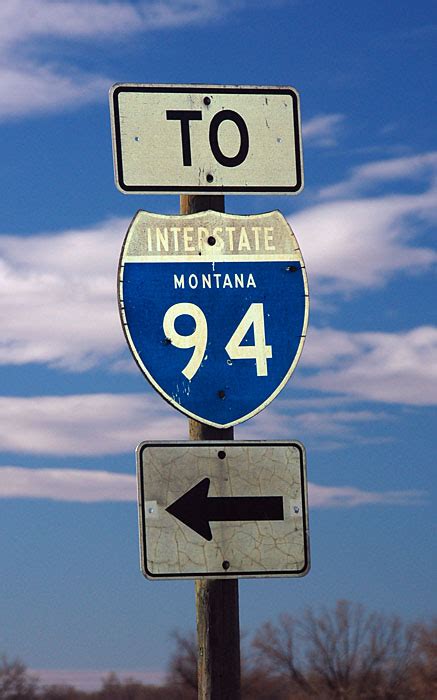 Montana Interstate 94 Aaroads Shield Gallery